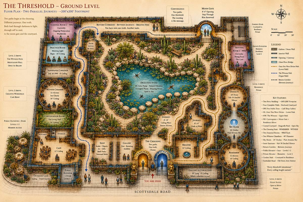 Ground level floor plan